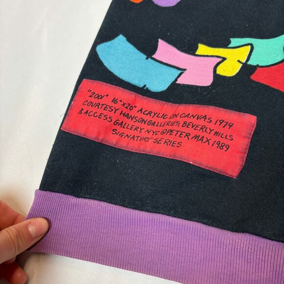 Neo Max Peter Max Vintage 1987 Sweatshirt Men's Medium Pop Art - Picture 8 of 12